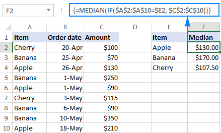 Excel Median Function Exceljet, 40% Off | Www.micoope.com.gt Excel Median Function Exceljet, 40% Off | Www.micoope.com.gt
