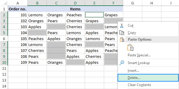 5 Ways to Eliminate Excel's Blank Cells