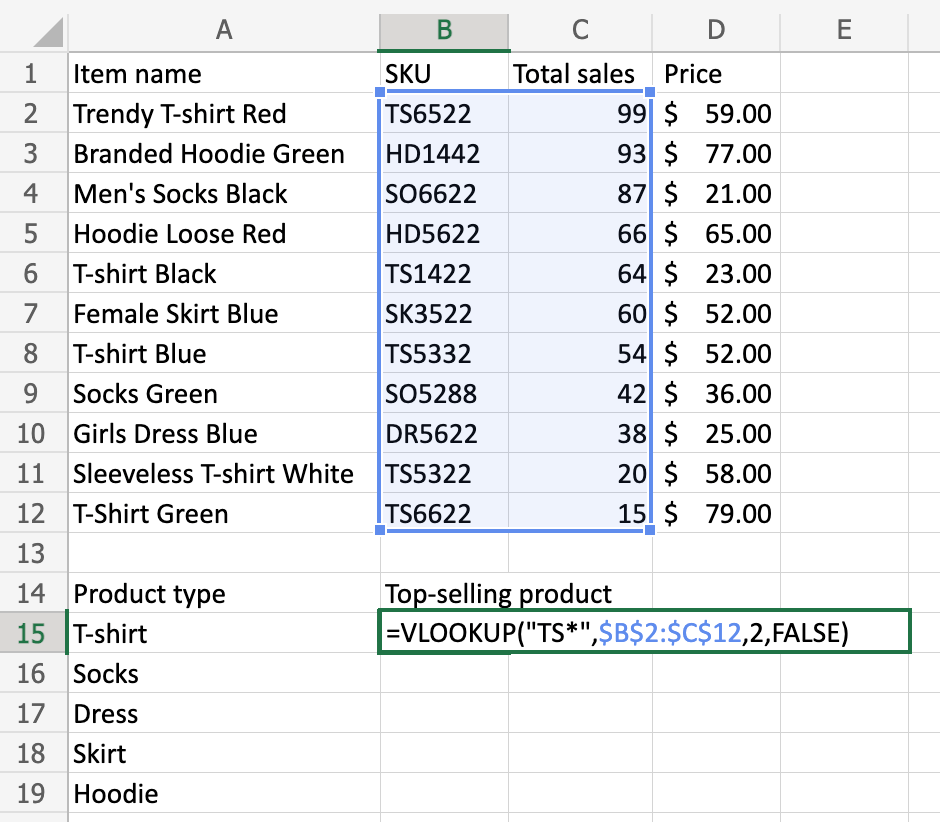 Excel Vlookup Wildcard Explained With Examples Coupler Io Blog Excel Vlookup Wildcard Explained With Examples Coupler Io Blog