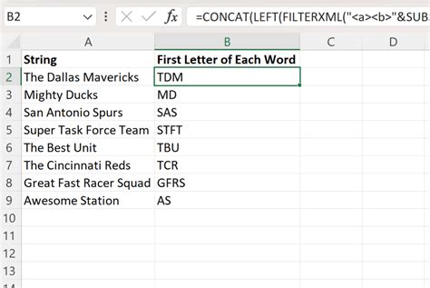 Excel's First Letter Extractor: Quick Guide Excel's First Letter Extractor: Quick Guide