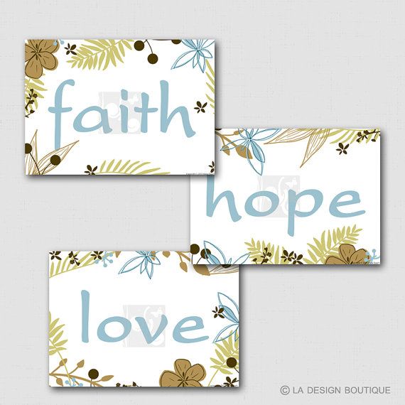 Faith Hope Love Wall Art Symbols Etsy Faith Hope Love Wall Art Symbols Etsy