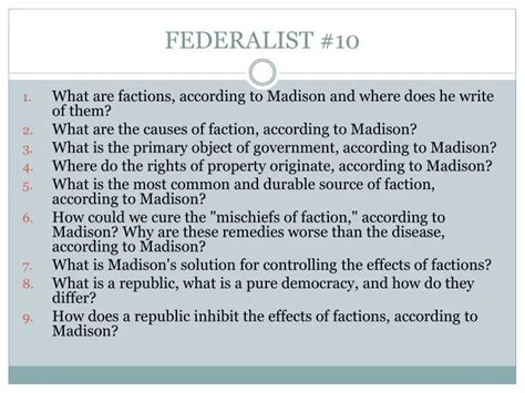 Federalist 10 Decoded: 5 Key Insights