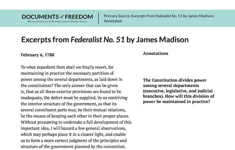 A Comprehensive Federalist 51 Breakdown A Comprehensive Federalist 51 Breakdown