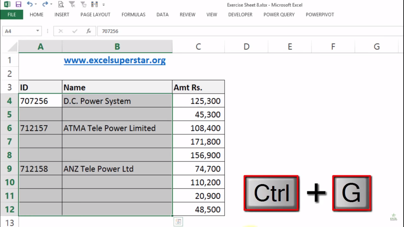 Quick and Easy: Fill Excel Blanks