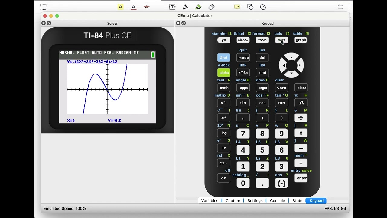 Finding Extrema Using A Graphing Calculator Youtube