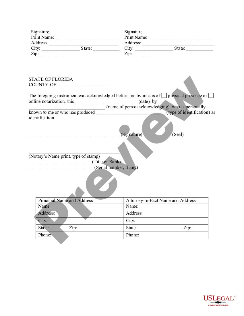 Florida Powers Of Attorney Statute Us Legal Forms Florida Powers Of Attorney Statute Us Legal Forms