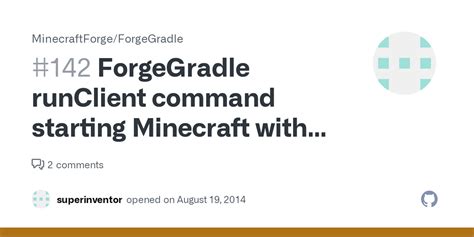 Forgegradle Runclient Command Starting Minecraft With Too Little Memory Issue 142 Forgegradle Runclient Command Starting Minecraft With Too Little Memory Issue 142
