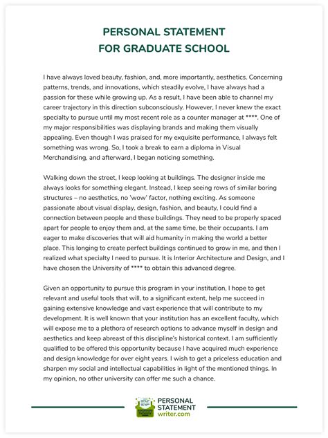 Mastering the Art: Personal Statement Format Tips