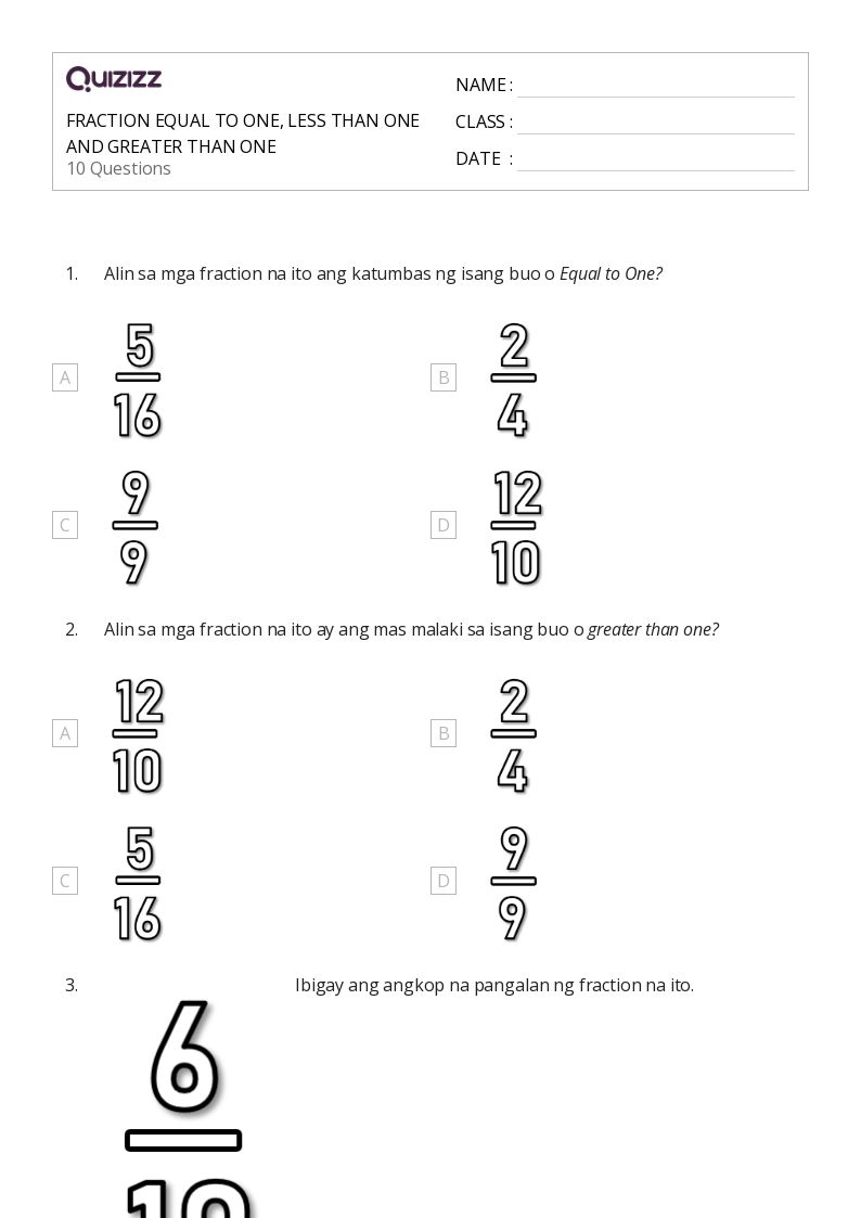 Free Fraction Greater Than Less Worksheet Download Free Fraction Free Fraction Greater Than Less Worksheet Download Free Fraction