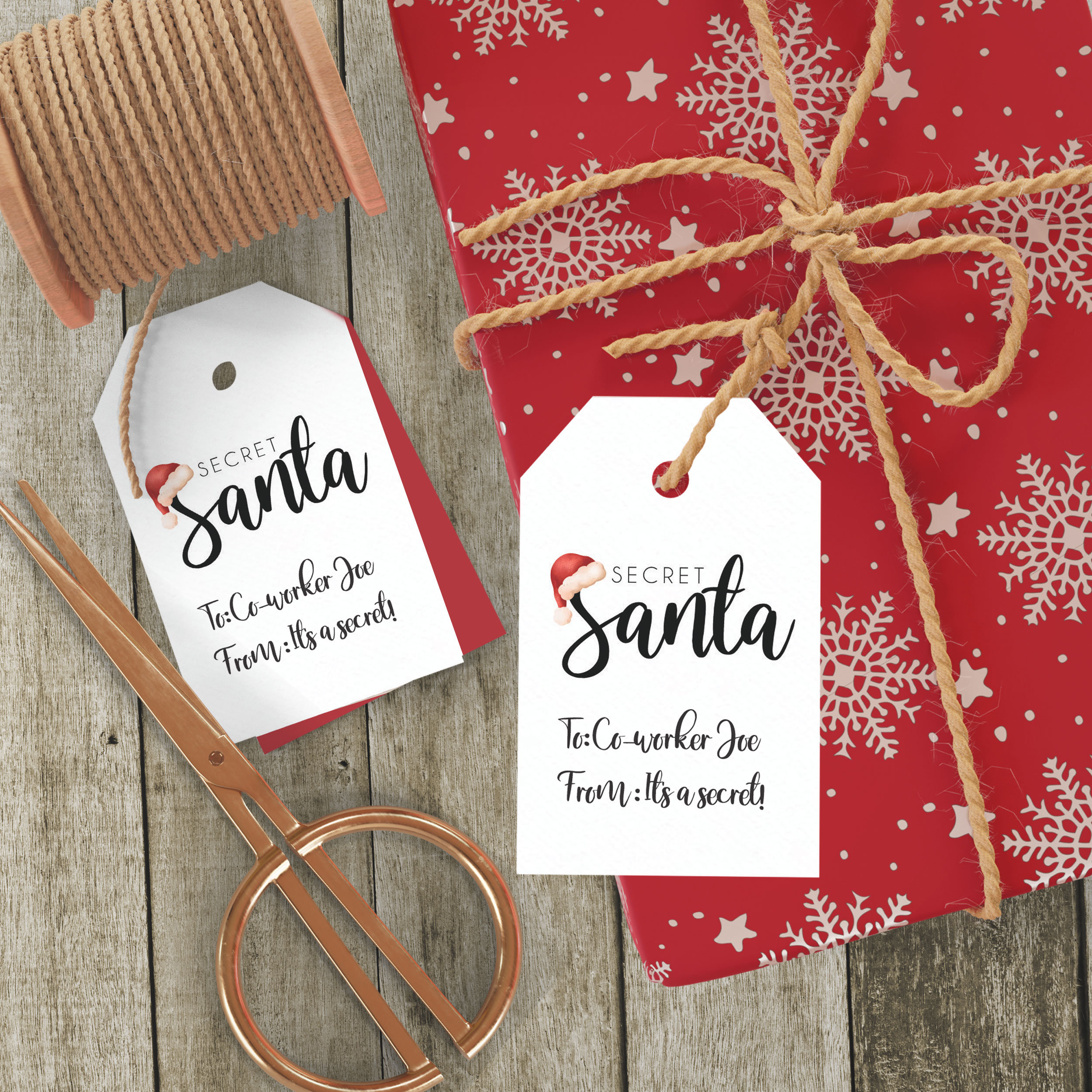 Free Secret Santa Printable Gift Tags Free Free Secret Santa Printable Gift Tags Free