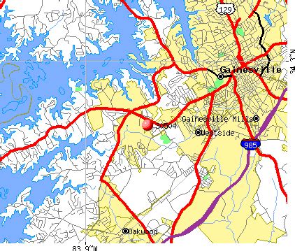 Gainesville Ga Zip Code Map Map Vector Gainesville Ga Zip Code Map Map Vector