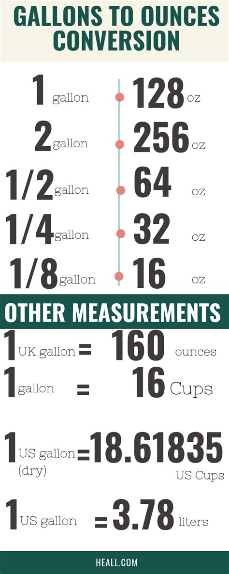 The Simple Guide: Gallon to Ounces