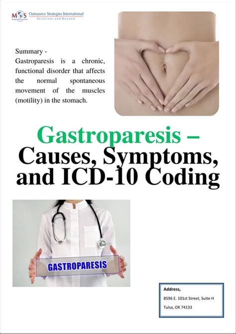 The ICD-10 Code for Gastroparesis