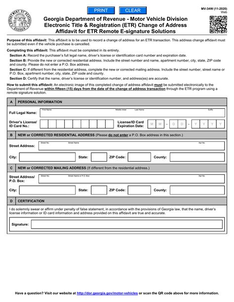 Complete Guide to Georgia DMV Address Change