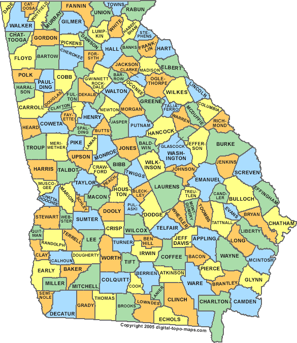 Georgia County Map Atlanta Home Inspection Georgia County Map Atlanta Home Inspection