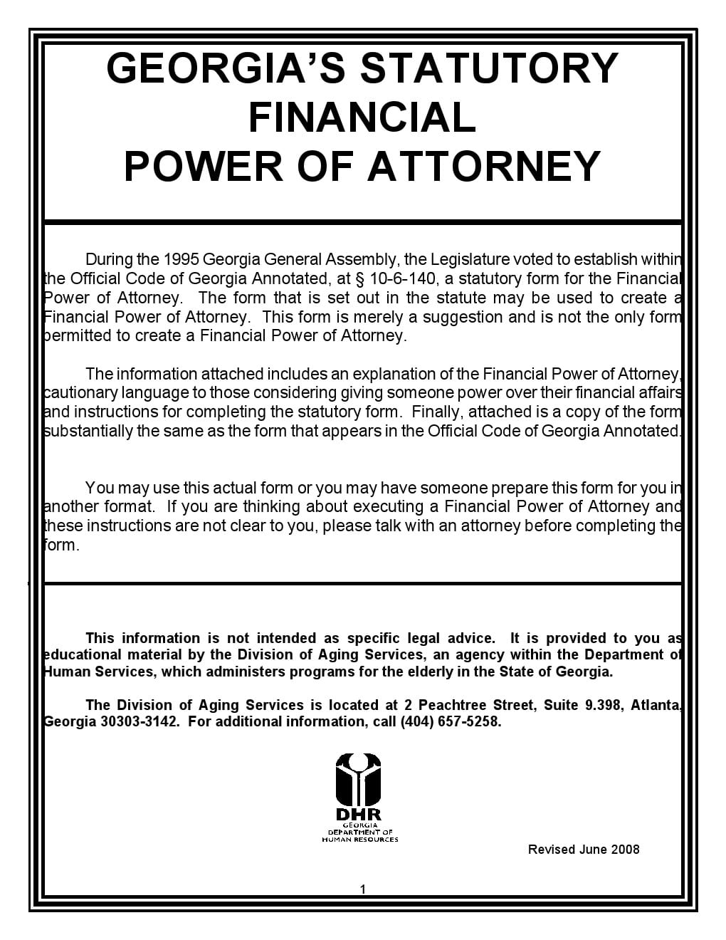 Understanding Georgia's Power of Attorney Understanding Georgia's Power of Attorney