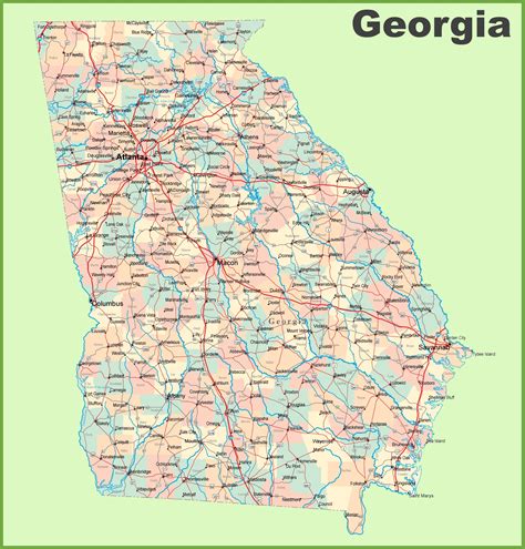 Download 5 Free Georgia State Maps Now!