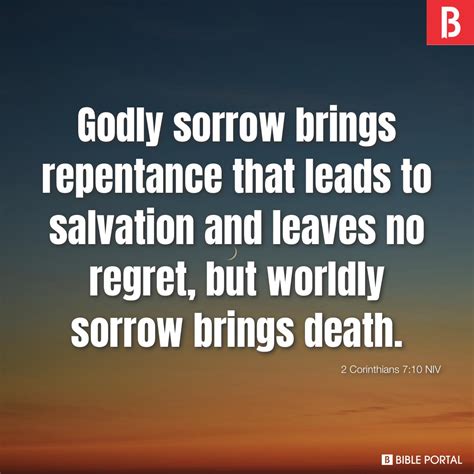 The Power of Godly Sorrow