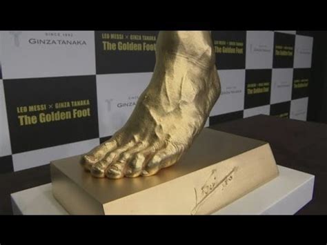Gold Model Of Lionel Messi Left Foot Unveiled By Jewellery Store Youtube Gold Model Of Lionel Messi Left Foot Unveiled By Jewellery Store Youtube