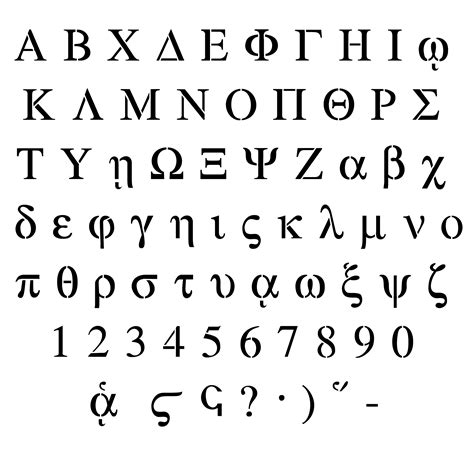 Greek Alphabet Letters 2845047 Greek Alphabet Letters 2845047