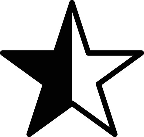 Half Star Icon Vector Design Isolated On White Background 22818695 Vector Art At Vecteezy Half Star Icon Vector Design Isolated On White Background 22818695 Vector Art At Vecteezy
