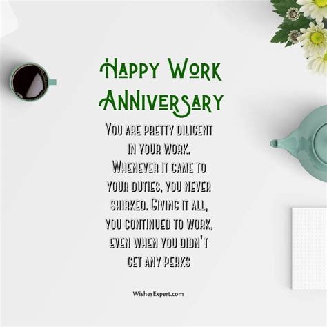 Happy Anniversary Wishes for Employees