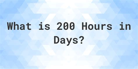 How Many Months Are In 5 200 Hours Calculatio How Many Months Are In 5 200 Hours Calculatio