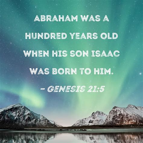 The Age of Abraham When Isaac Was Born