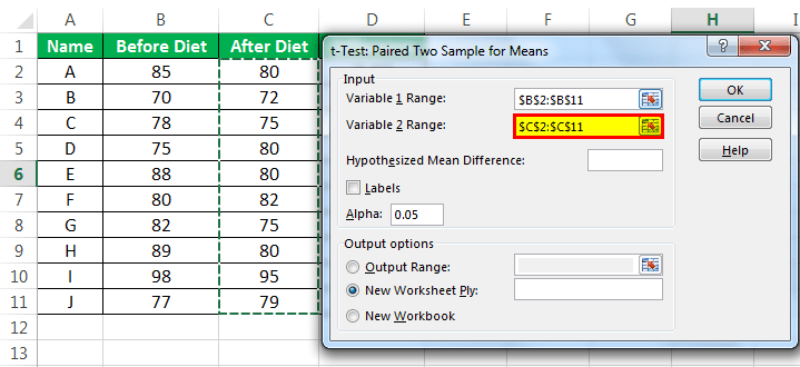 How To Calculate P Value From T Test In Excel Myexcelonline How To Calculate P Value From T Test In Excel Myexcelonline