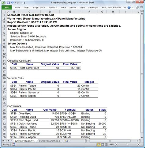 Excel's Guide: Create Answer Reports in a Snap