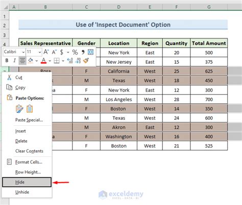 Mastering Excel: Remove Hidden Rows