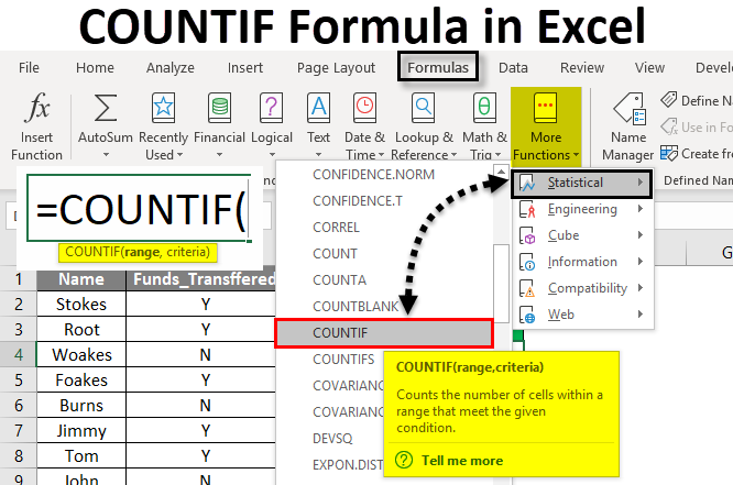 2 Criteria, 3 Easy COUNTIF Steps