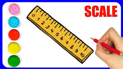 How To Draw Ruler Drawing Ruler For Kids Step By Step Scale Drawing How To Draw Ruler Drawing Ruler For Kids Step By Step Scale Drawing