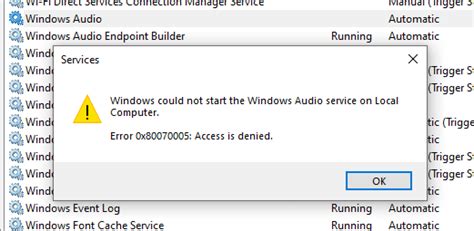 How To Fix Windows Audio Service Error 0X80070005 Audiosrv Winhelponline How To Fix Windows Audio Service Error 0X80070005 Audiosrv Winhelponline