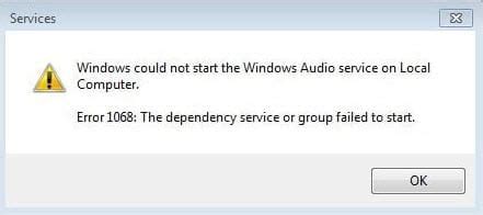 How To Fix Windows Audio Service Error 1068 Daves Computer Tips How To Fix Windows Audio Service Error 1068 Daves Computer Tips