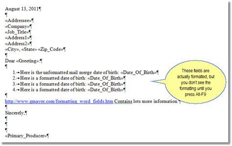 Format Dollars with Ease in Mail Merge