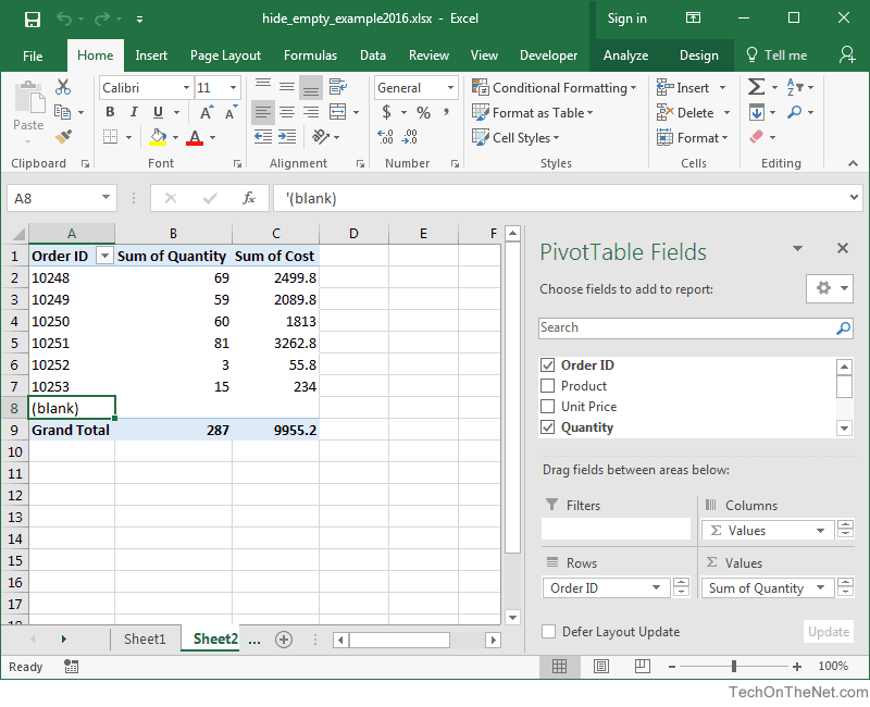 How To Hide Blank Rows In Excel Pivot Table Printable Timeline Templates How To Hide Blank Rows In Excel Pivot Table Printable Timeline Templates