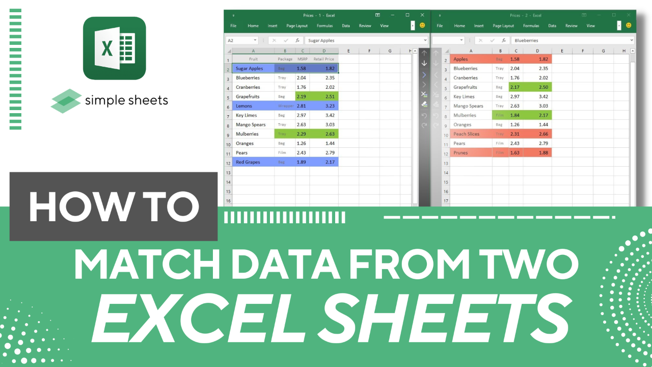 How To Match Data From Two Excel Sheets In 3 Easy Methods Worksheets Library How To Match Data From Two Excel Sheets In 3 Easy Methods Worksheets Library