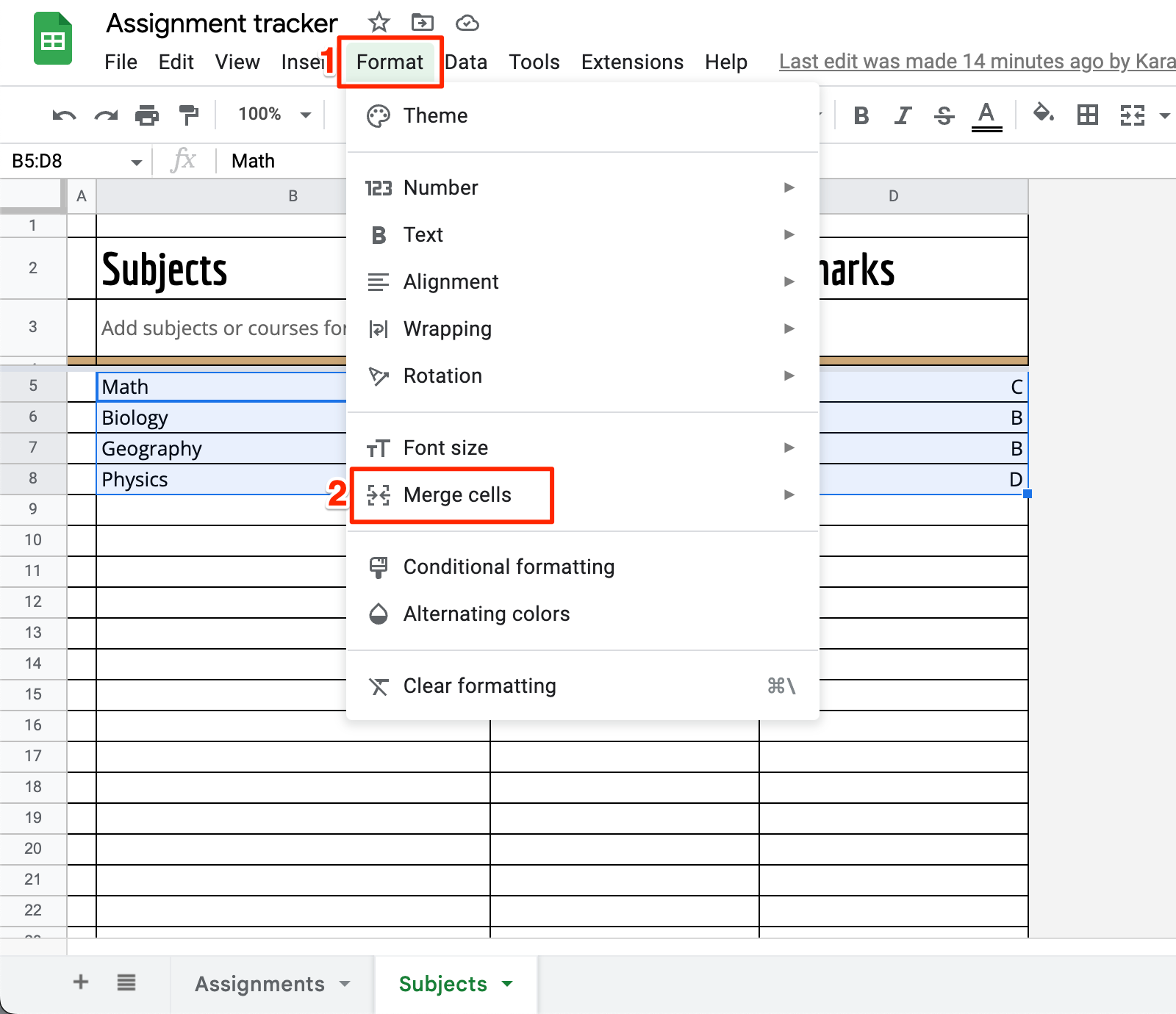 How To Merge Cells In Excel And Google Sheets How To Merge Cells In Excel And Google Sheets