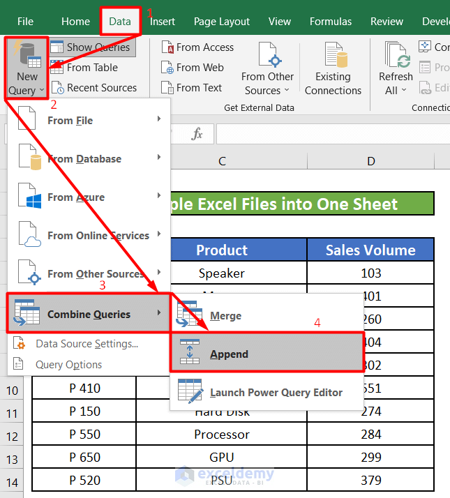 How To Merge Multiple Excel Files Into One Sheet 4 Methods How To Merge Multiple Excel Files Into One Sheet 4 Methods