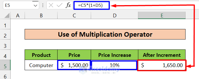 How To Multiply By Percentage In Excel 4 Easy Ways Exceldemy
