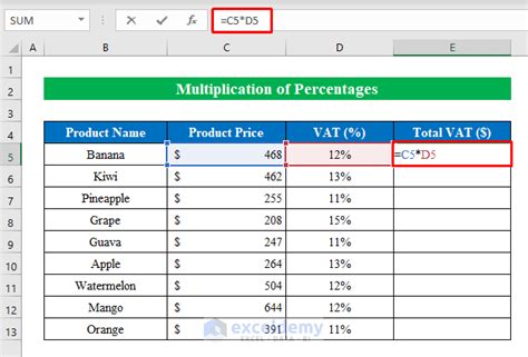 How To Multiply In Excel 8 Simple Methods Exceldemy