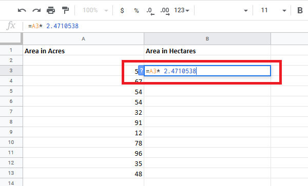 How To Quickly Convert Cells Between Hectares And Acres In Excel How To Quickly Convert Cells Between Hectares And Acres In Excel