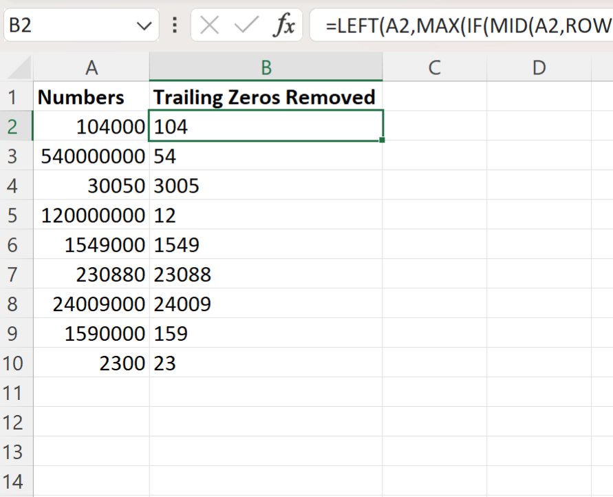 3 Ways to Remove Leading Zeros