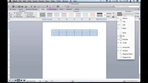 How To Remove Table Lines From A Microsoft Word Document Microsoft Office Tips Youtube