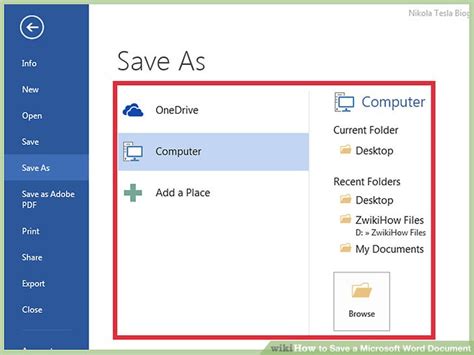 How To Save A Document In Microsoft Word How To Save A Document In Microsoft Word