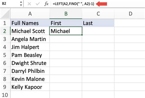How To Separate First And Last Names In Microsoft Excel How To Separate First And Last Names In Microsoft Excel