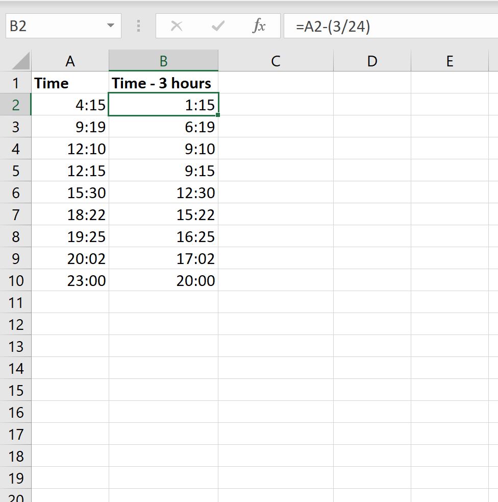 How To Subtract Hours From Time In Excel 2 Easy Ways Exceldemy
