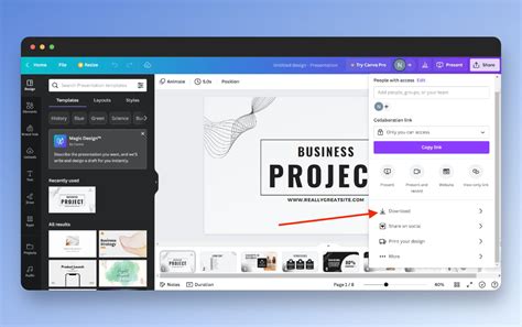 Canva Slideshow: Integrate with Google