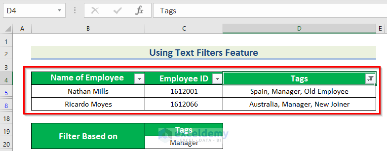 How To Use Multiple Tags In One Cell In Excel 4 Suitable Methods How To Use Multiple Tags In One Cell In Excel 4 Suitable Methods